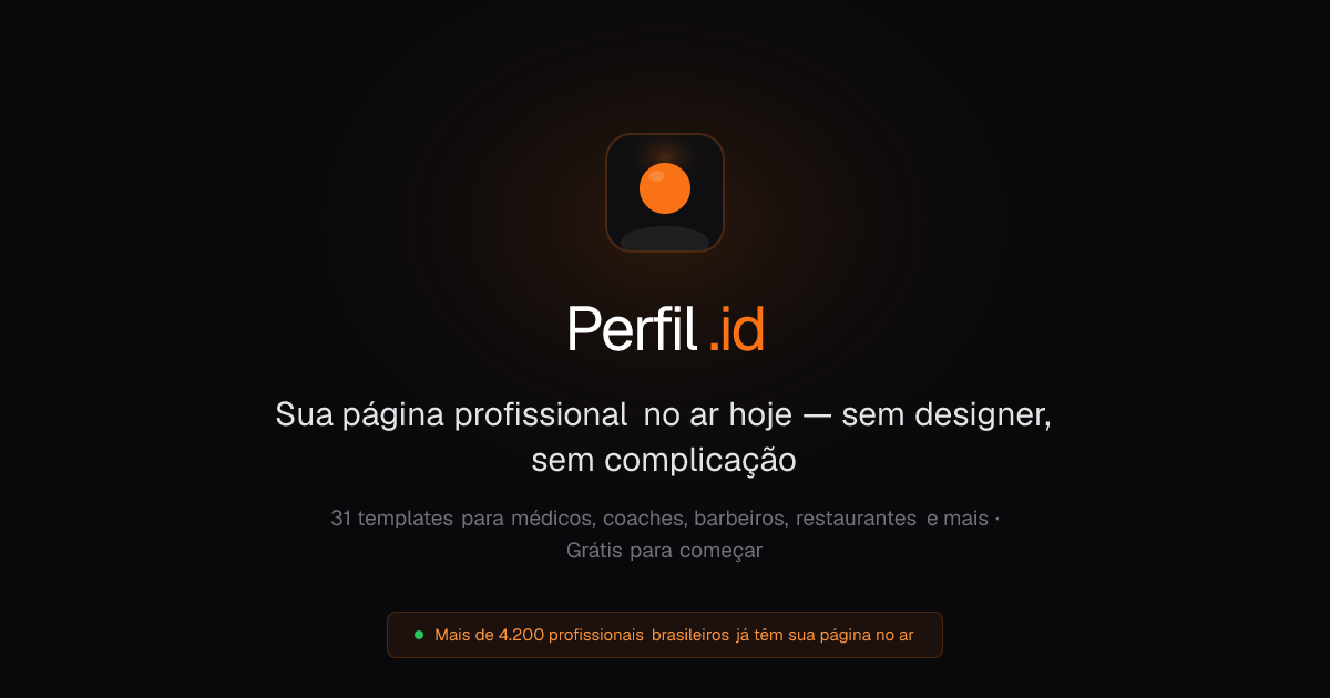 Perfil.id — Sua página profissional em 5 minutos | Perfil.id
